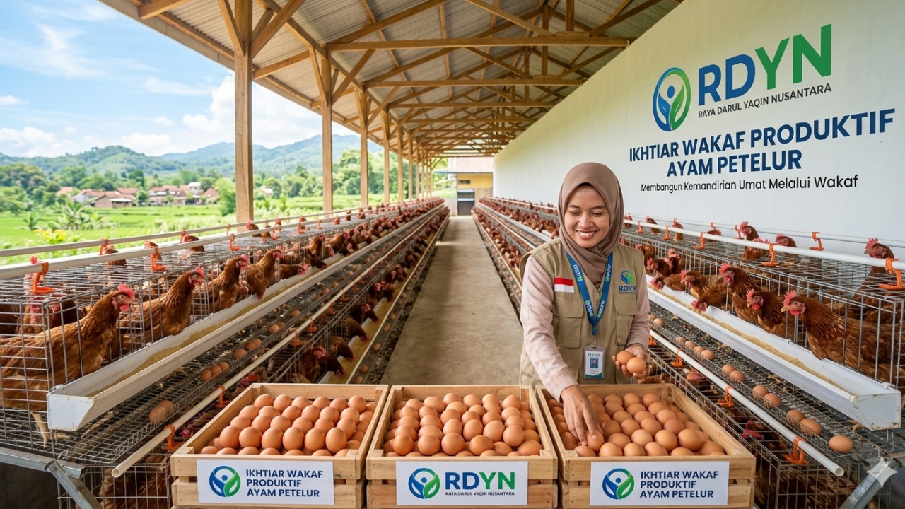 Sedekah Sekali, Panen Pahala Tiap Hari: Ikhtiar Wakaf Produktif Ayam Petelur 🥚✨